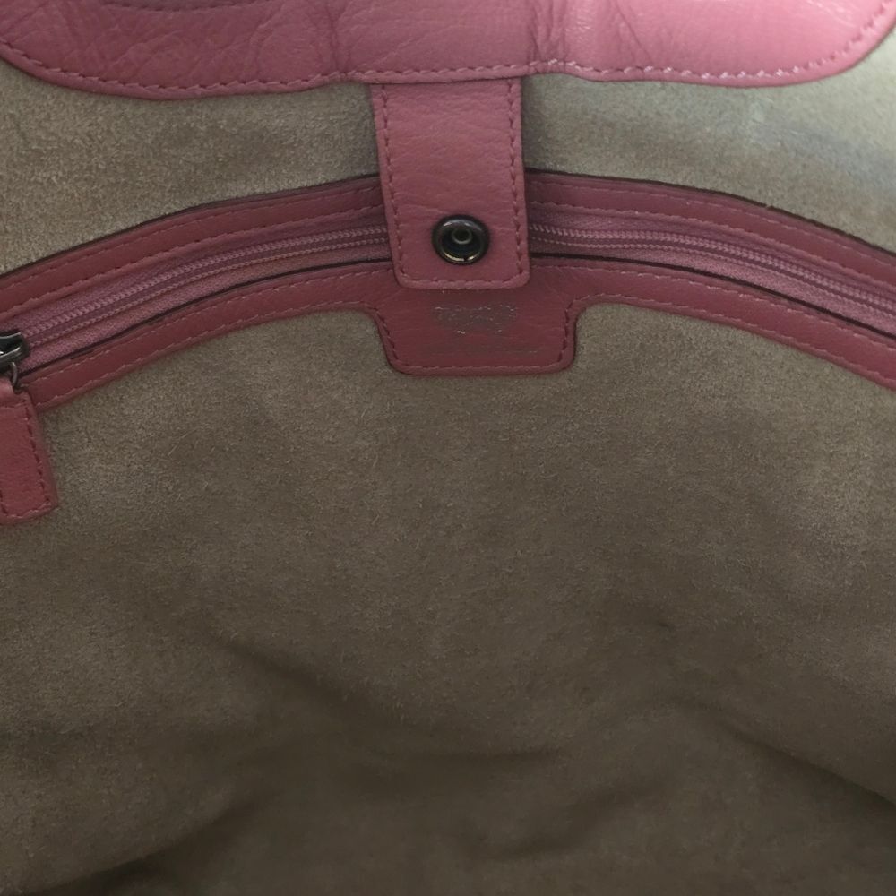 Anya Hindmarch Pink Bow Canvas and Leather Tote Bag - Picture 15 of 16